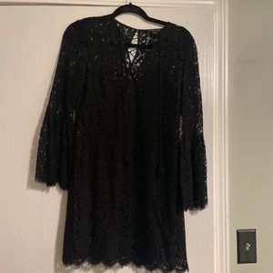 Black lace dress